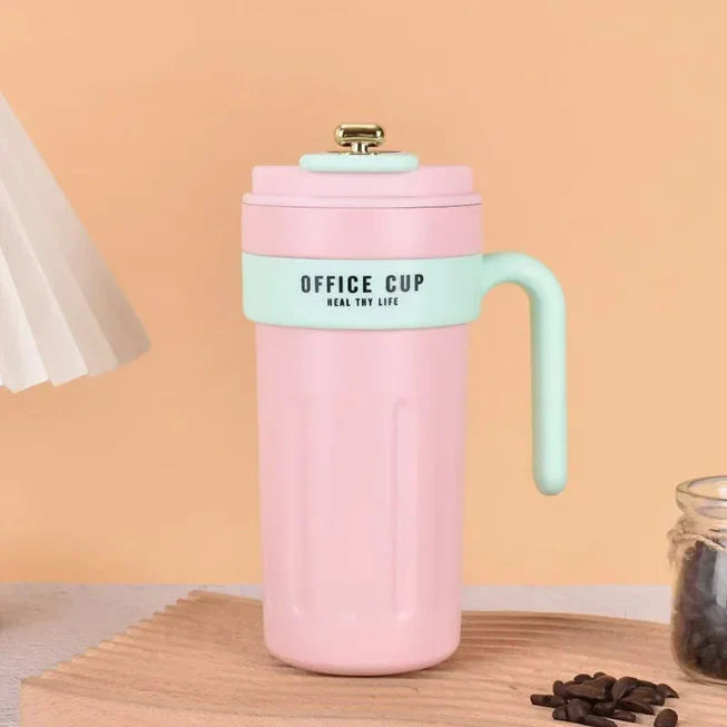 Temperature Display Coffee Cup Pink 650ML