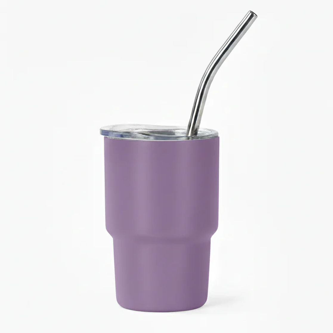 Mini Tumbler Shot Glass with Straw and Lid